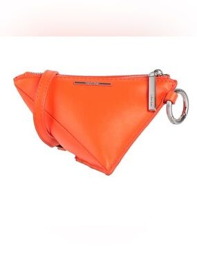 Calvin Klein Neon Bright Orange Triangle Mini Crossbody Bag Y2K NEW NWT RARE
